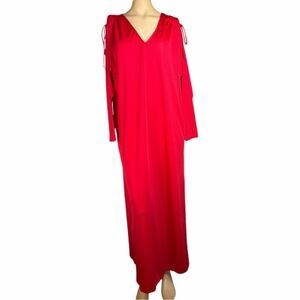 Concept SWIRL for Lord & Taylor 80s Red Maxi Nightgown